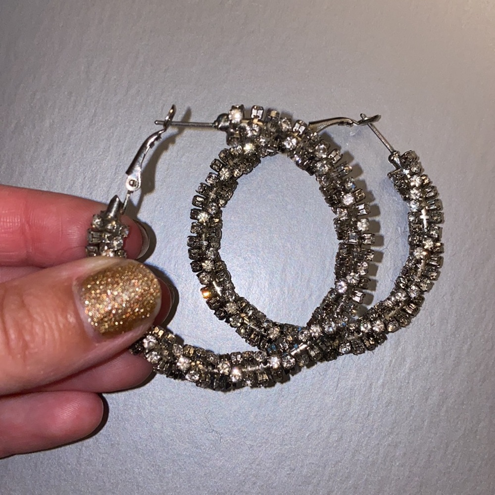 Bebe Silver Hoops bundle - Picture 2 of 8